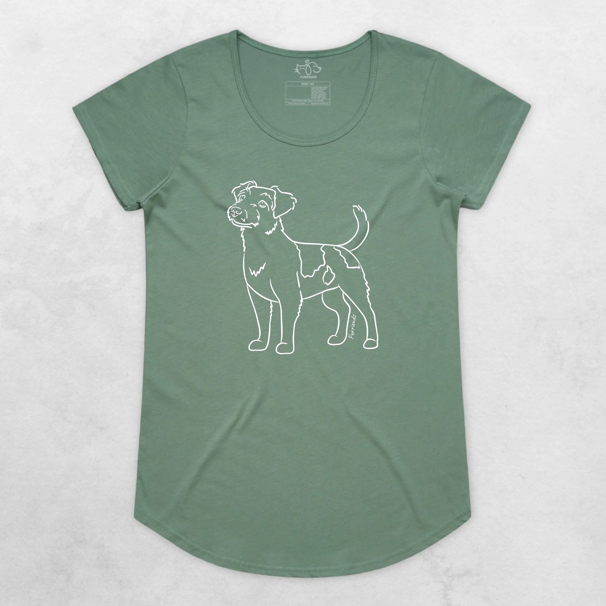 Rough Coat Jack Russell Terrier Remi Women's Scoop Neck T-Shirt