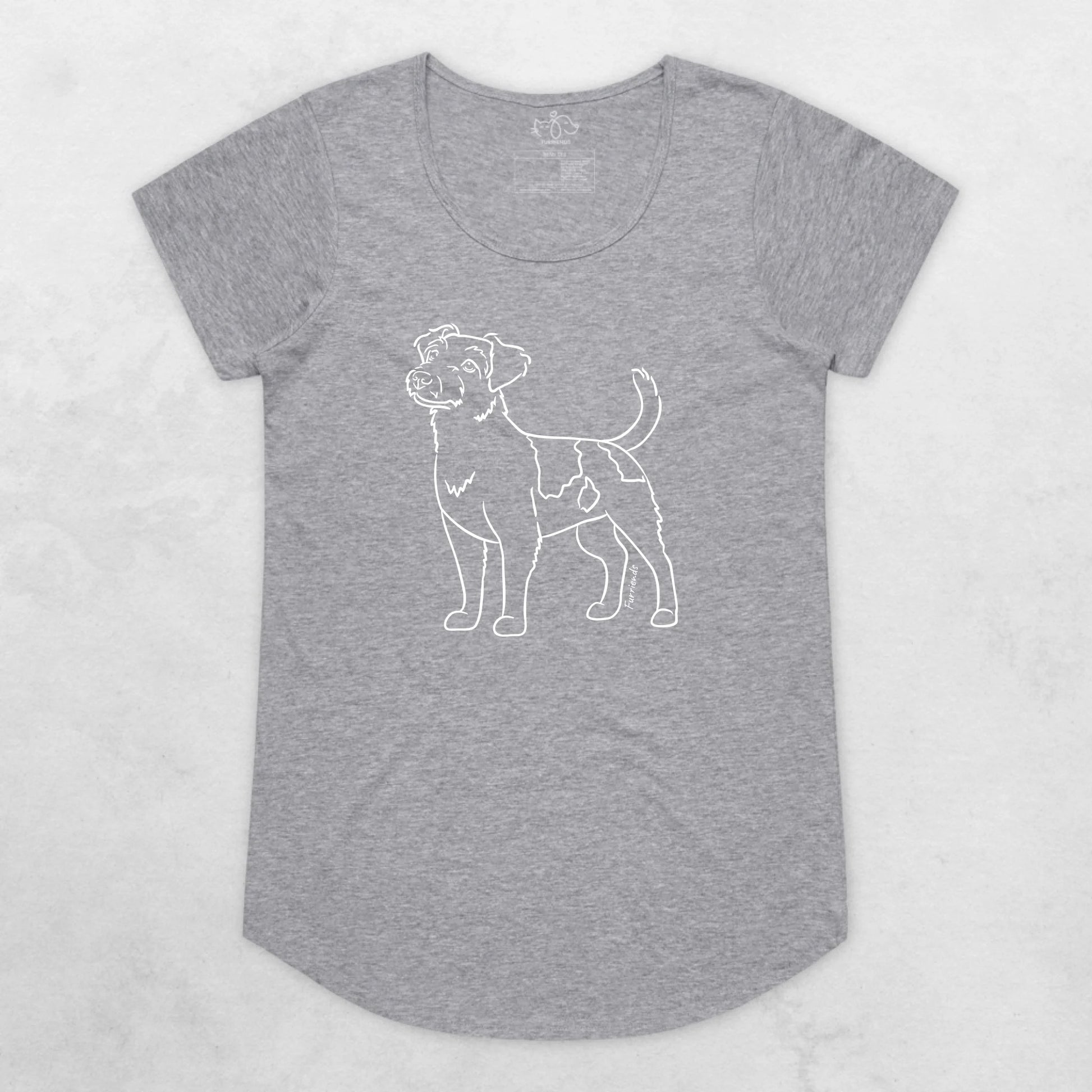 Rough Coat Jack Russell Terrier Remi Women's Scoop Neck T-Shirt