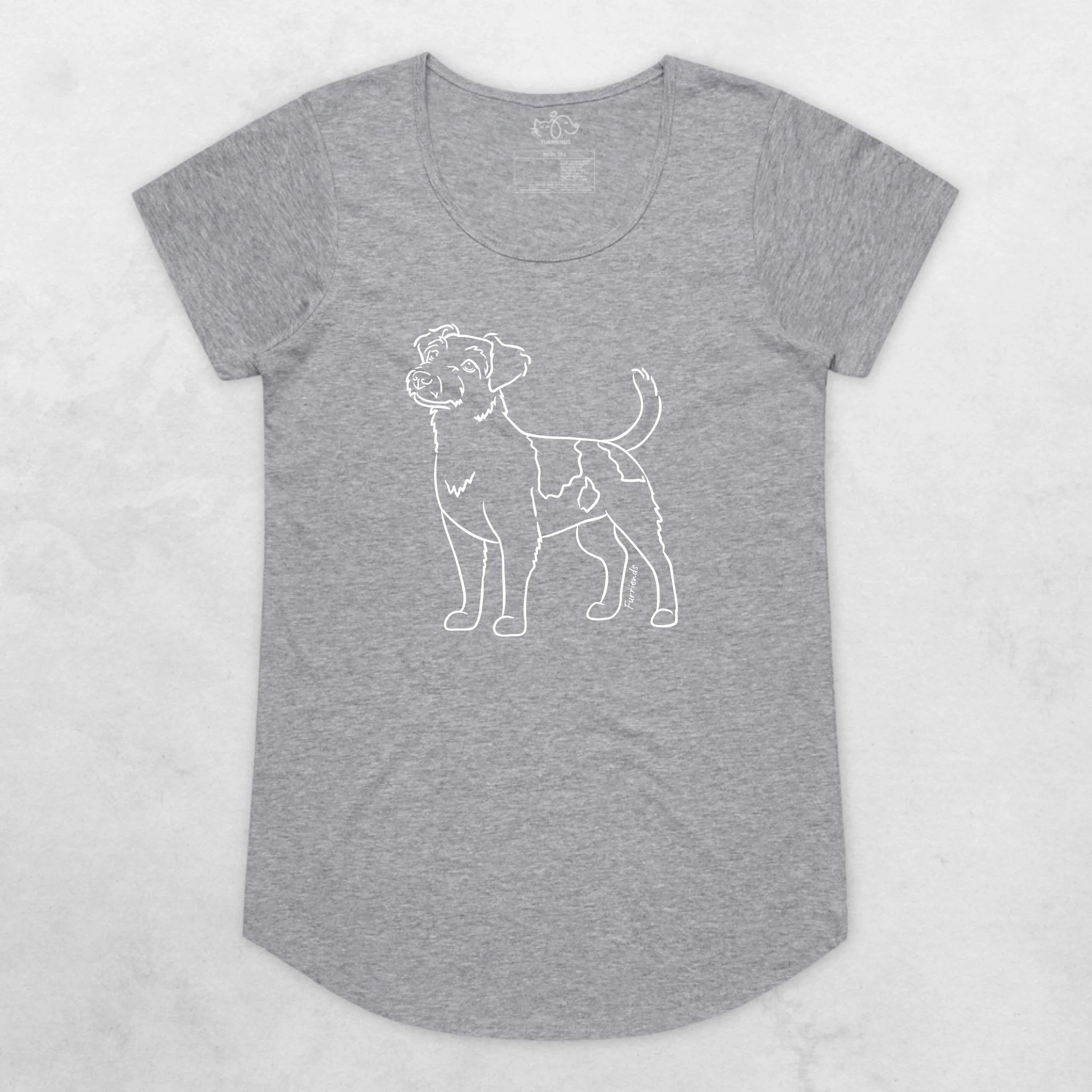 Rough Coat Jack Russell Terrier Remi Women's Scoop Neck T-Shirt