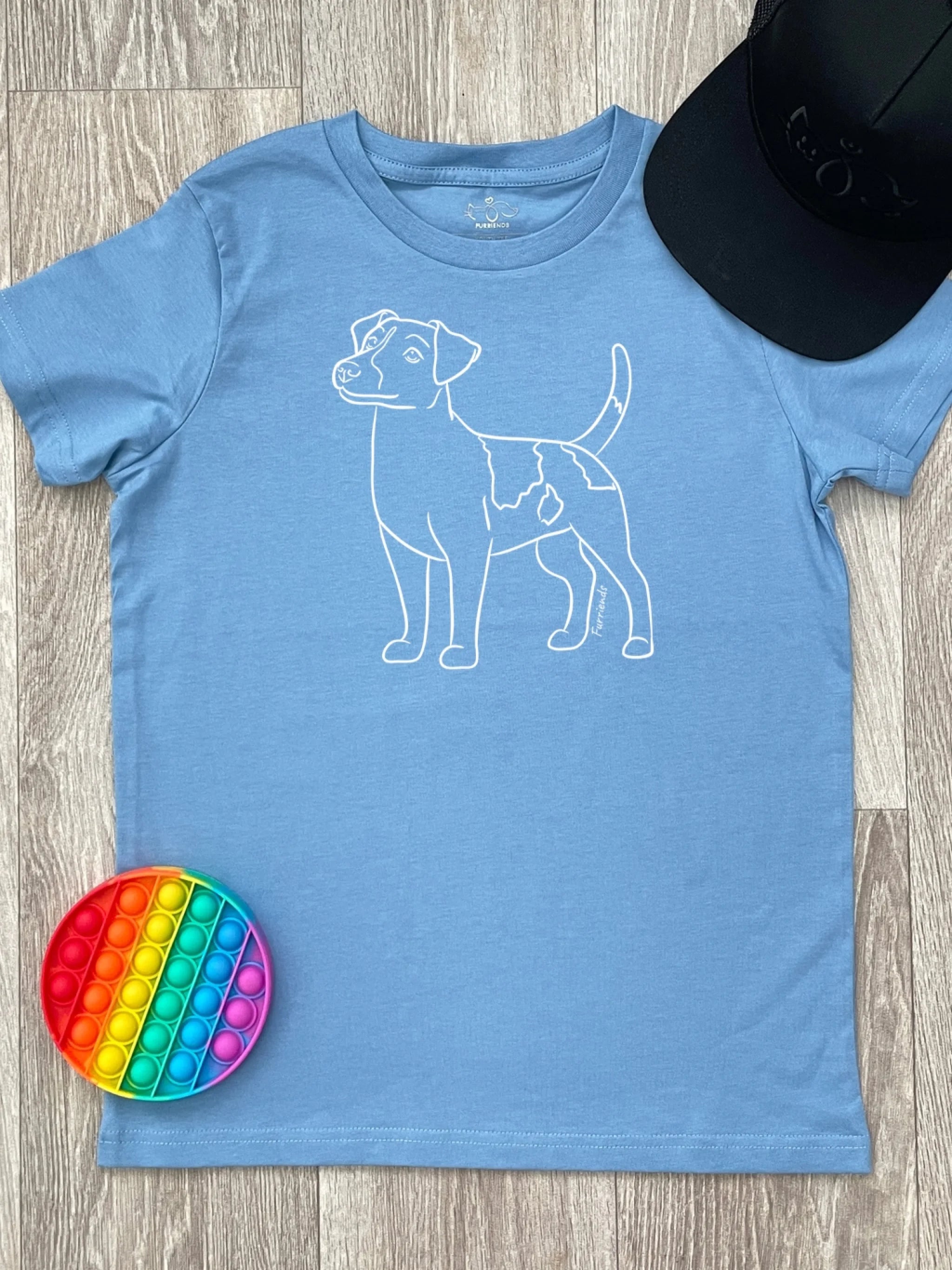 Kids-Shirts-Flat-Lay-Blank-Blue3-Medium-Platen-Jack-Russell-SH