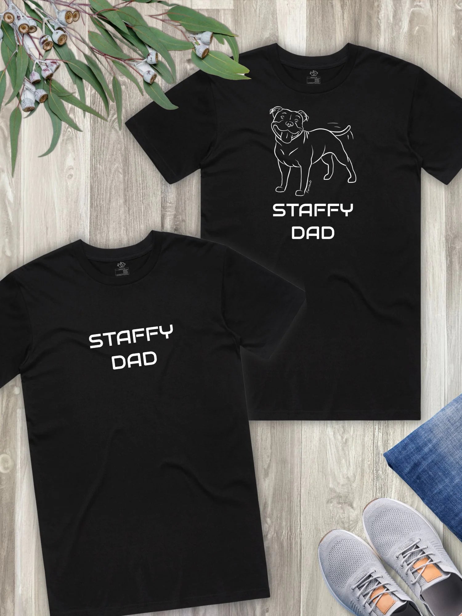 Staffy Dad Regular Fit-T-Shirt