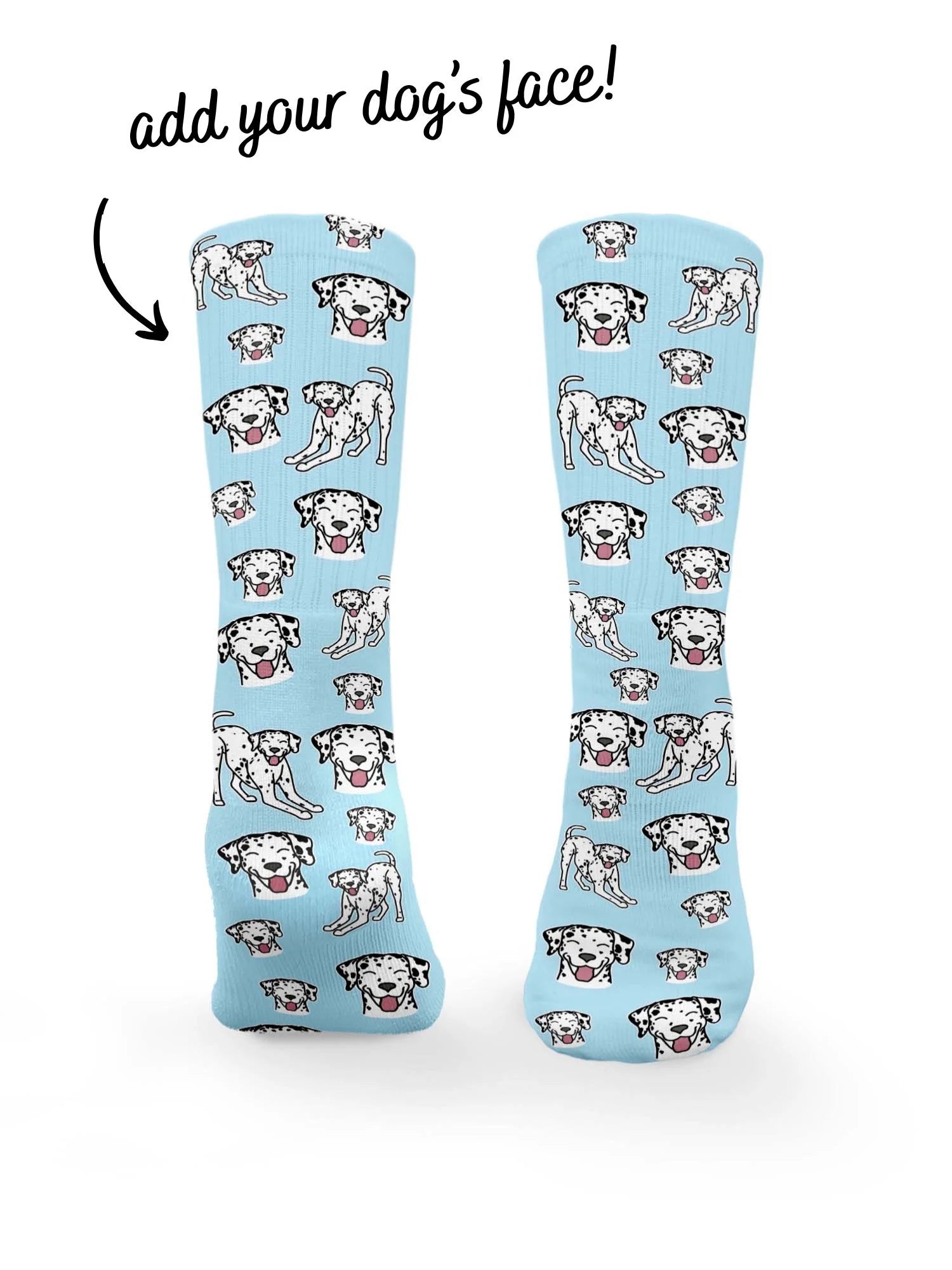 Dalmatian ColourPop Customisable Socks