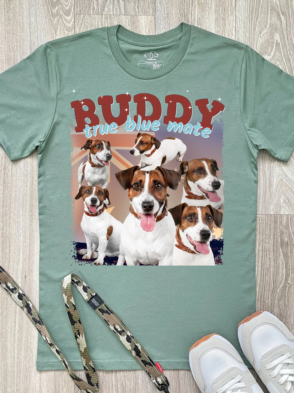 Proudly Aussie Custom Pet Photo Regular Fit Tee