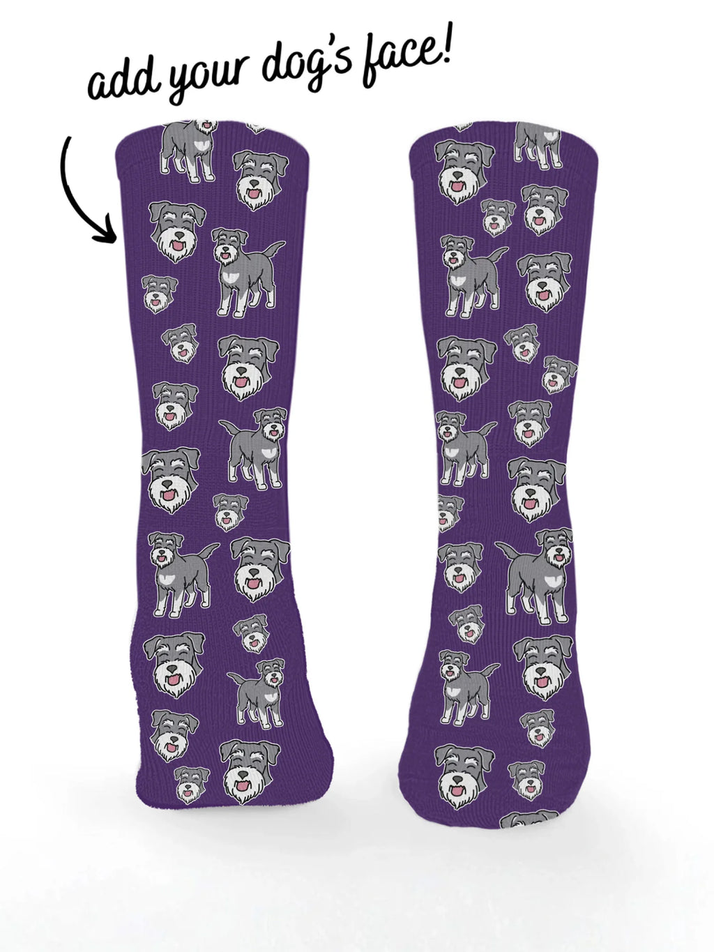Schnauzer ColourPop Customisable Socks