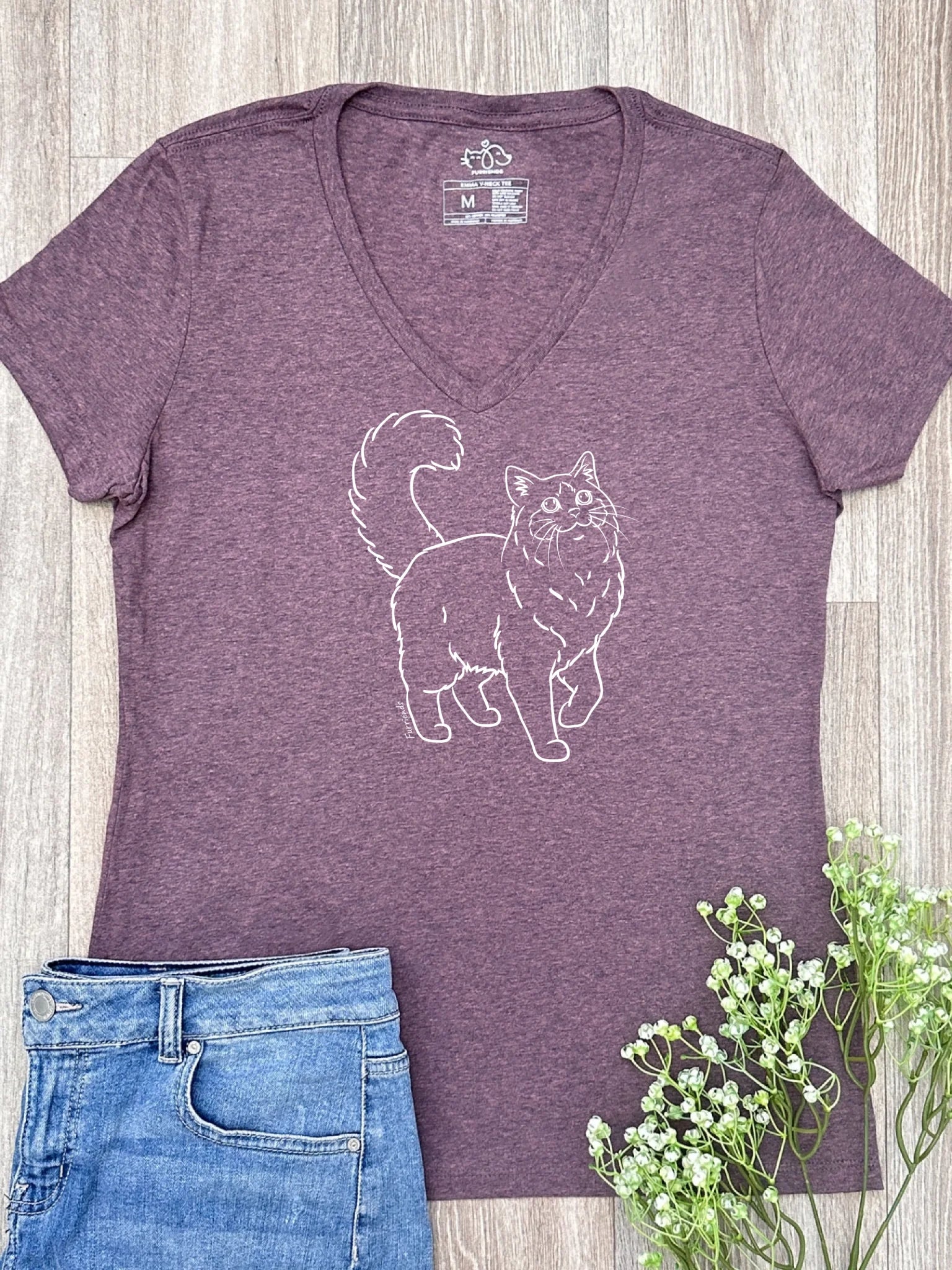 Ragdoll Emma Women's V-Neck Tee