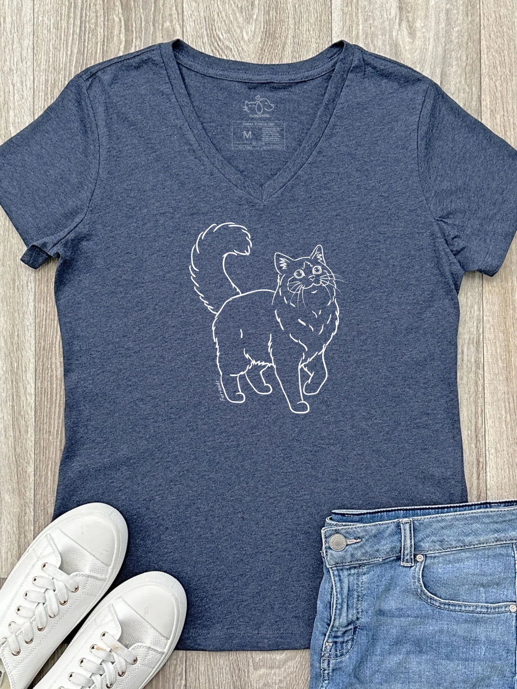 Ragdoll Emma Women's V-Neck Tee