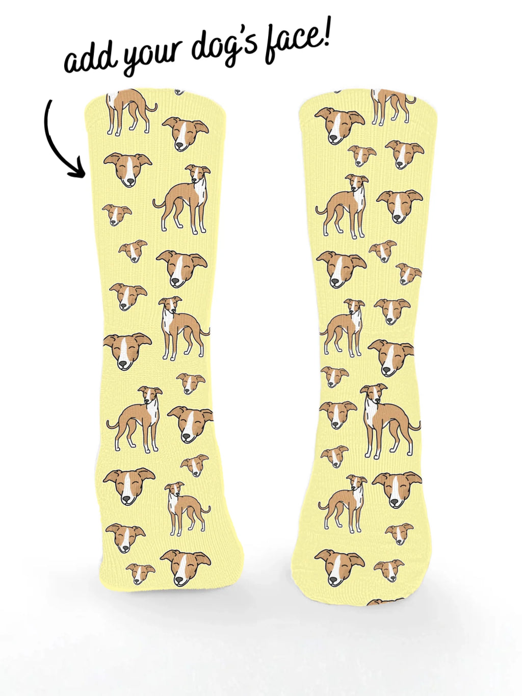 Whippet ColourPop Customisable Socks