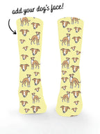 Whippet ColourPop Customisable Socks