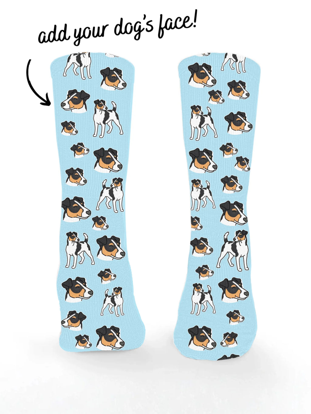 Fox Terrier ColourPop Customisable Socks