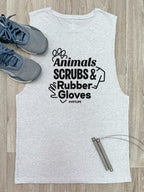 Animals, Scrubs & Rubber Gloves Axel Drop Armhole Tank