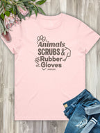 Animals Scrubs & Rubber Gloves Ava Women's Regular Fit Tee
