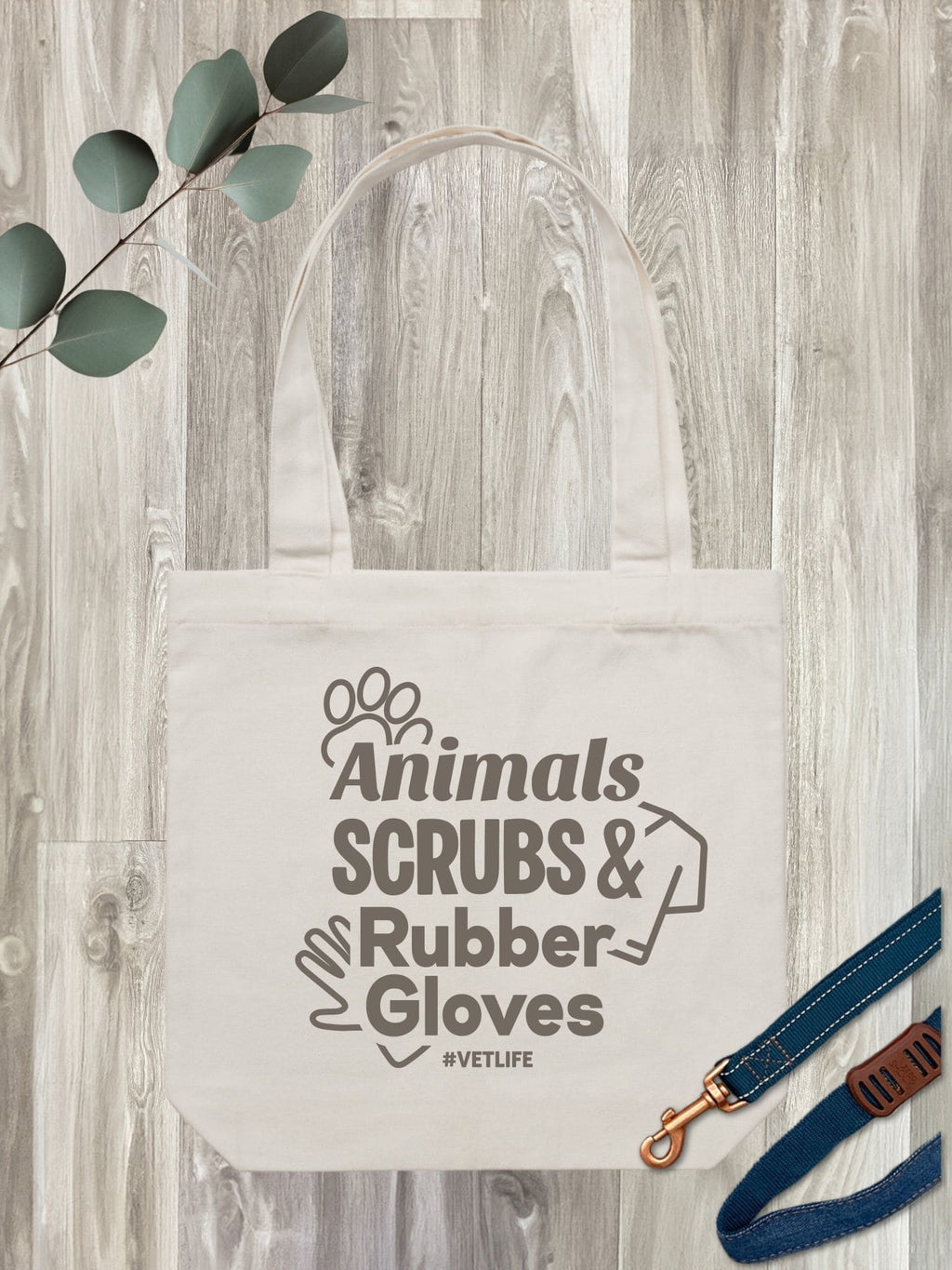 Animals, Scrubs & Rubber Gloves Edith Tote