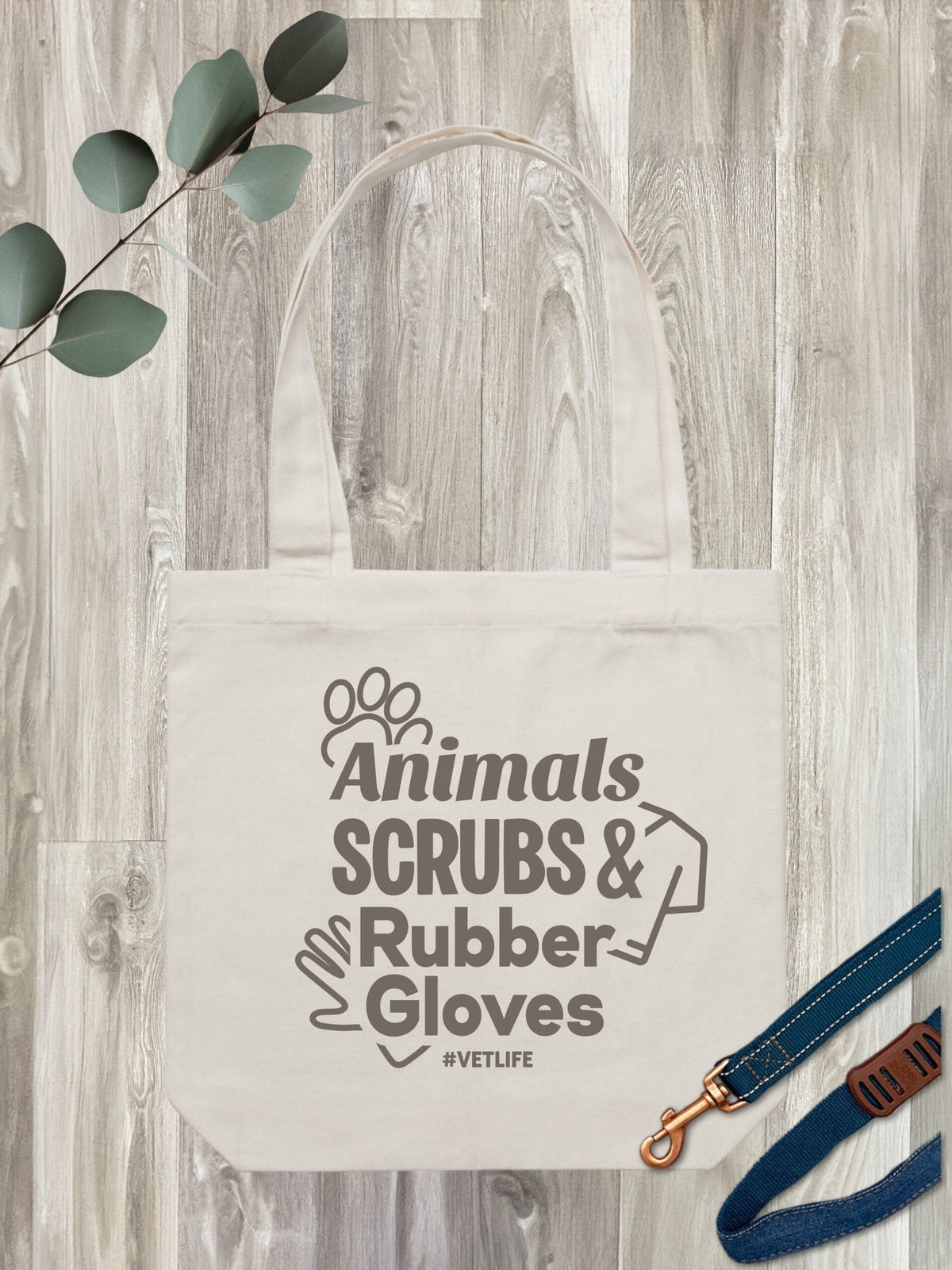 Animals, Scrubs & Rubber Gloves Edith Tote