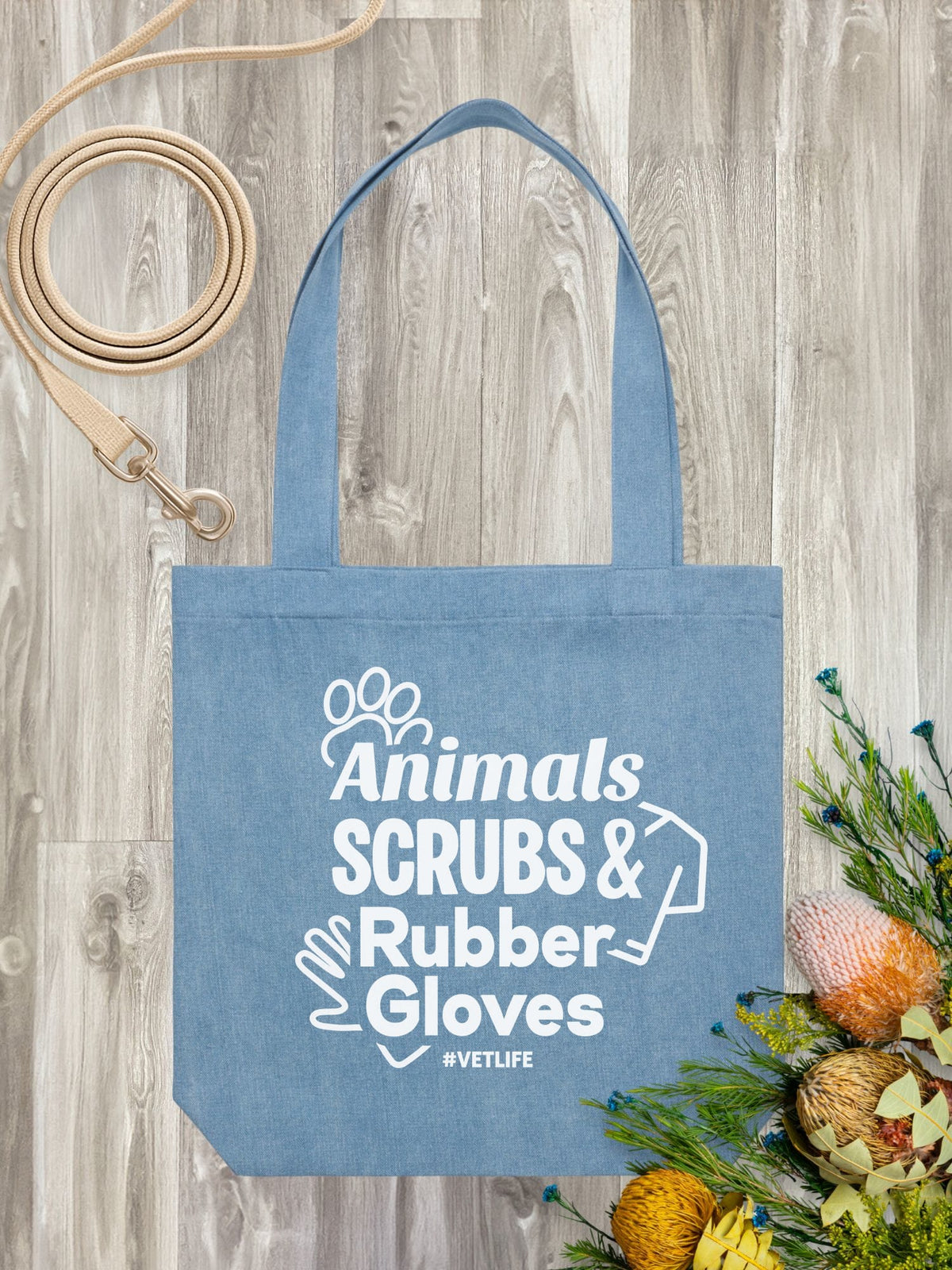 Animals, Scrubs & Rubber Gloves Edith Tote
