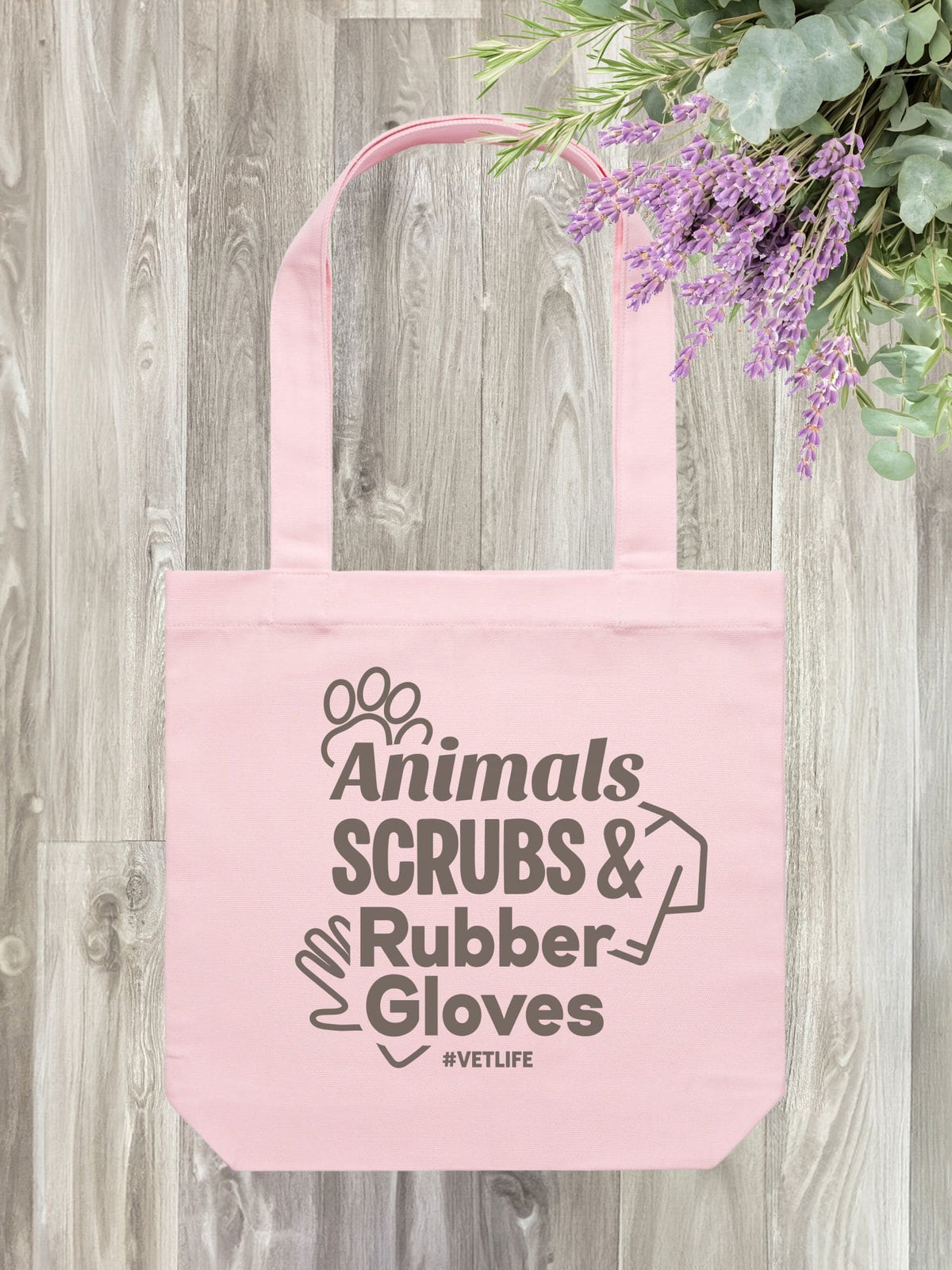 Animals, Scrubs & Rubber Gloves Edith Tote
