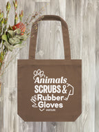 Animals, Scrubs & Rubber Gloves Edith Tote
