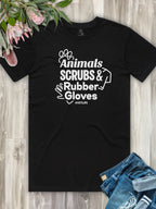 Animals Scrubs & Rubber Gloves Essential Unisex Tee