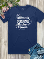 Animals Scrubs & Rubber Gloves Essential Unisex Tee