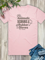 Animals Scrubs & Rubber Gloves Essential Unisex Tee