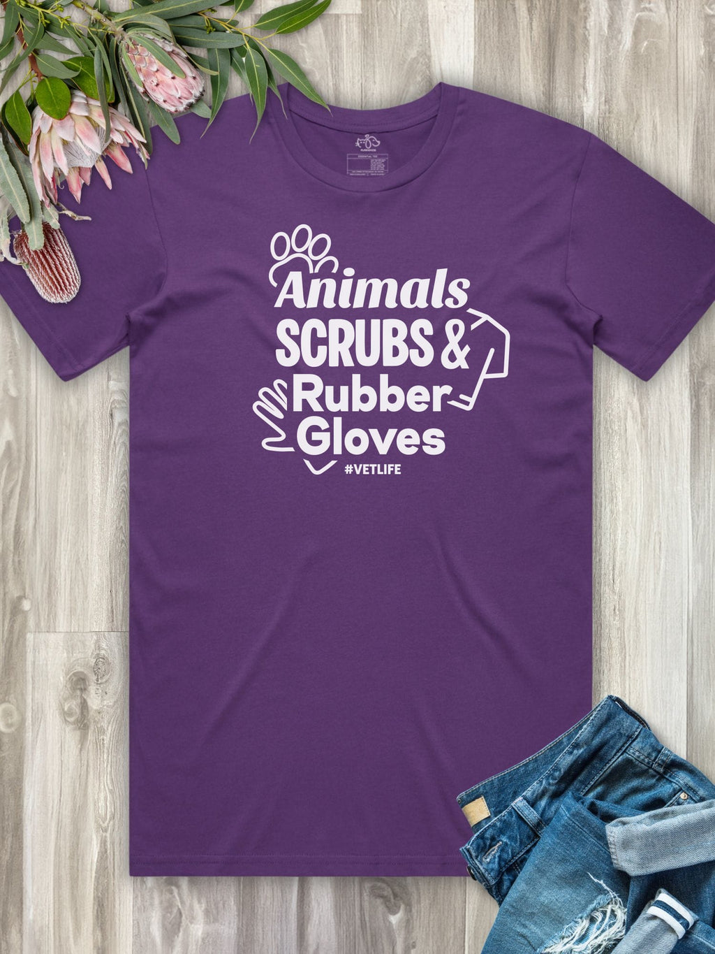 Animals Scrubs & Rubber Gloves Essential Unisex Tee