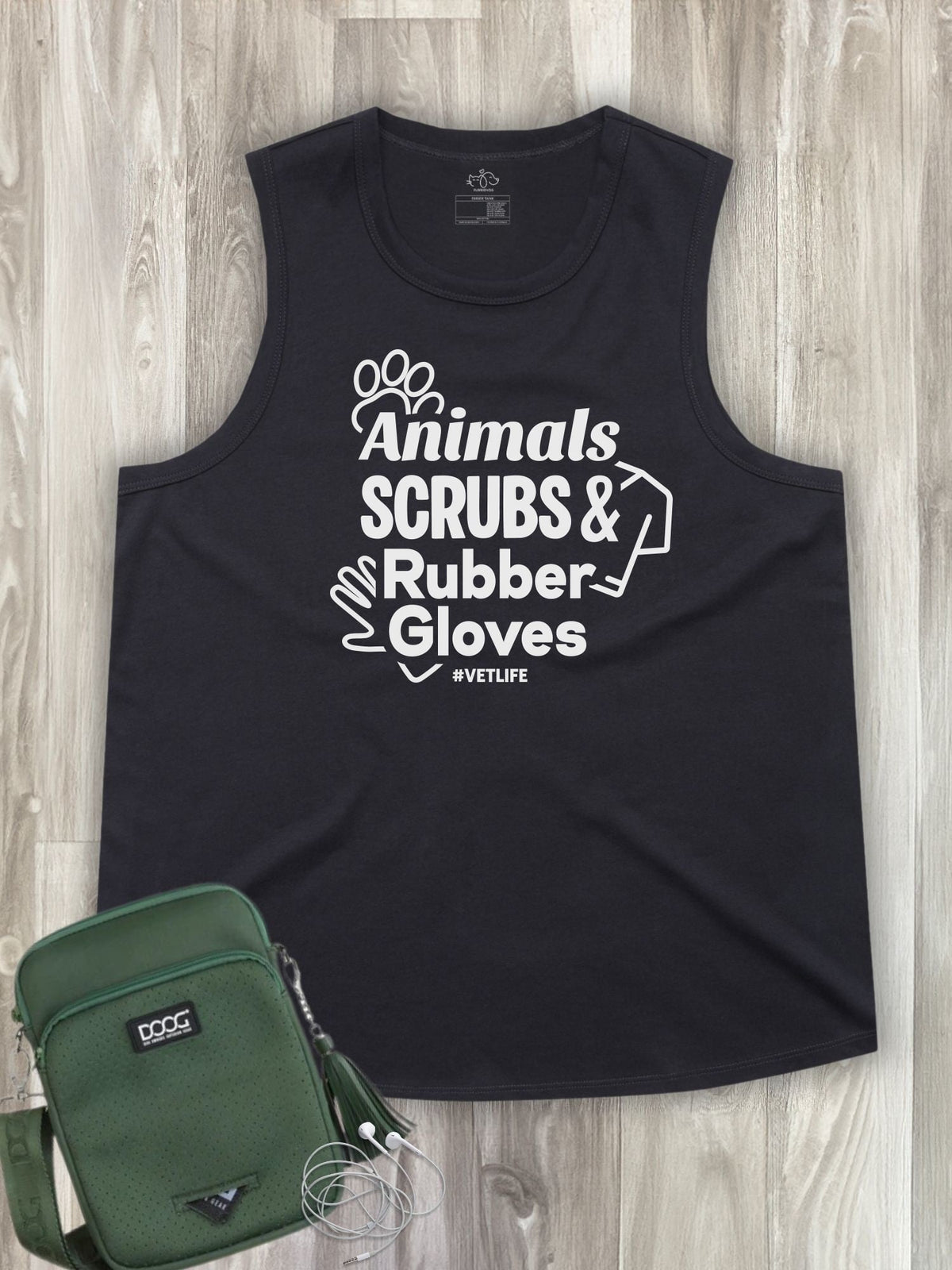 Animals Scrubs & Rubber Gloves Ember Women's Tank