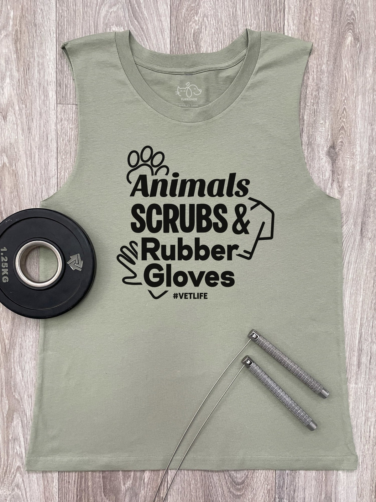 Animals Scrubs & Rubber Gloves Marley Tank