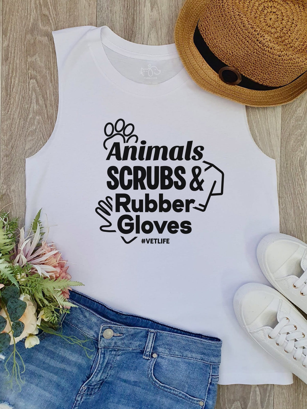 Animals Scrubs & Rubber Gloves Marley Tank