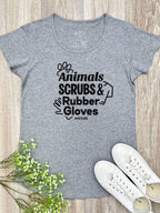 Animals, Scrubs & Rubber Gloves Remi Women's Scoop Neck Tee