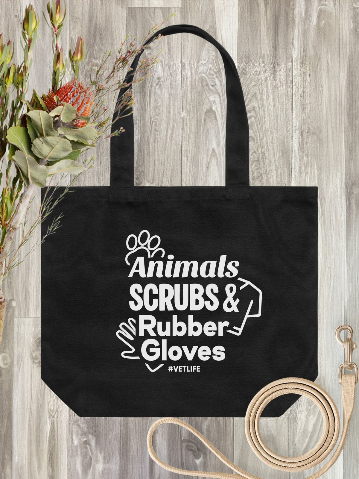 Animals Scrubs & Rubber Gloves Stella Tote