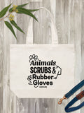 Animals, Scrubs & Rubber Gloves Stella Tote
