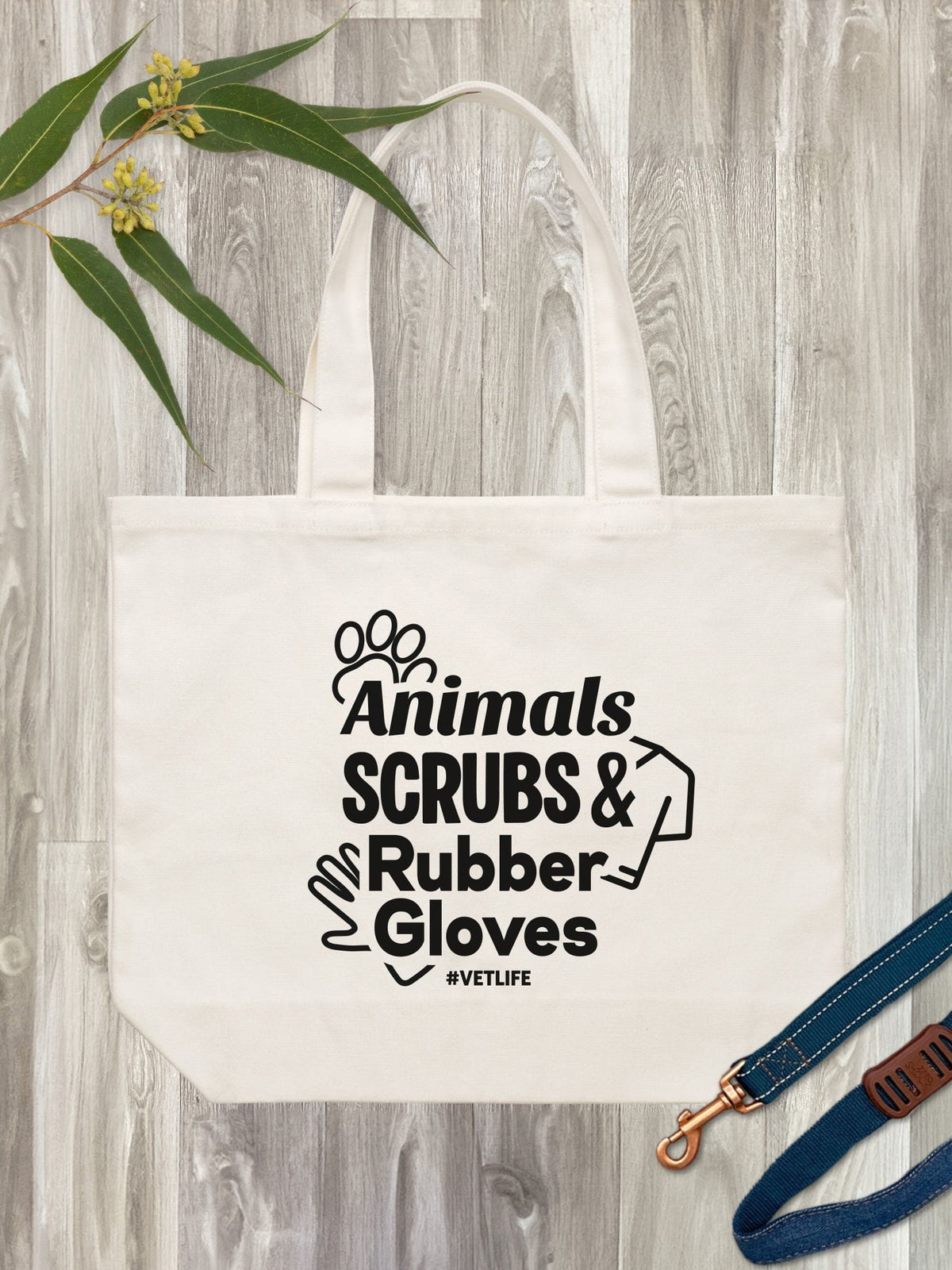 Animals Scrubs & Rubber Gloves Stella Tote
