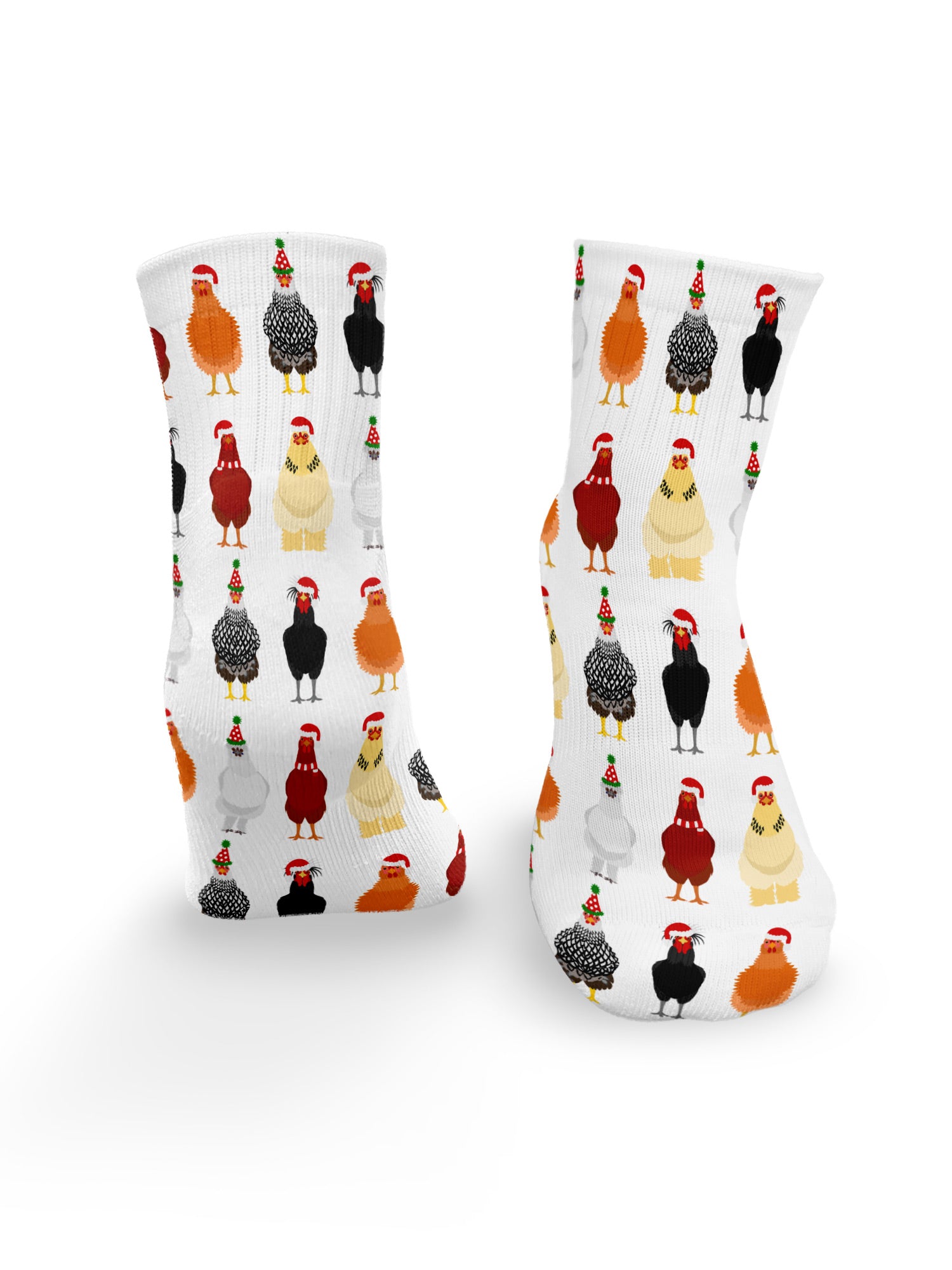 Merry Clucking Christmas Ankle Socks