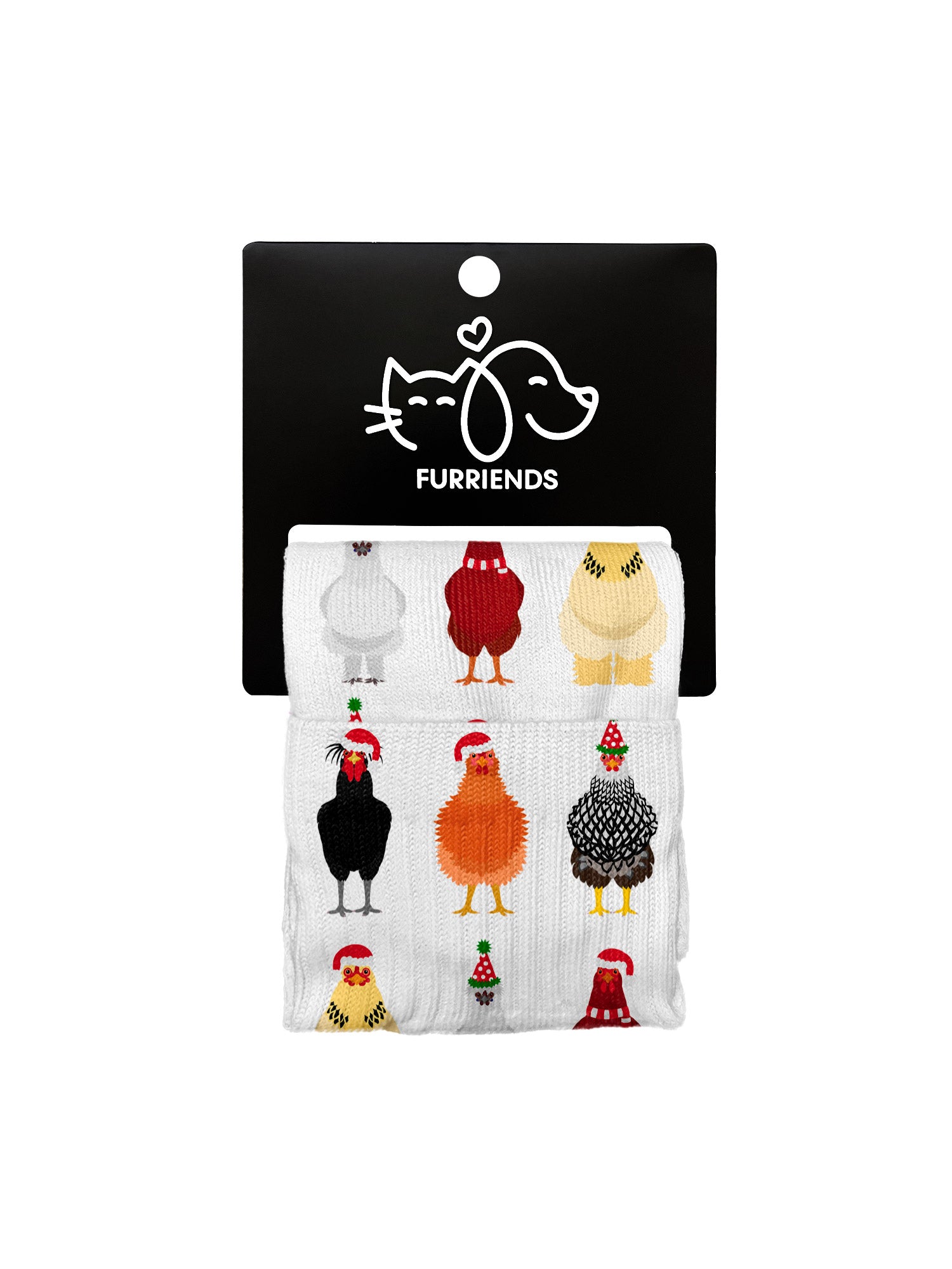 Merry Clucking Christmas Ankle Socks
