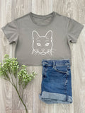 Russian Blue Annie Crop Tee
