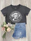 In Dog We Trust Annie Crop Tee