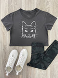 Russian Blue Annie Crop Tee