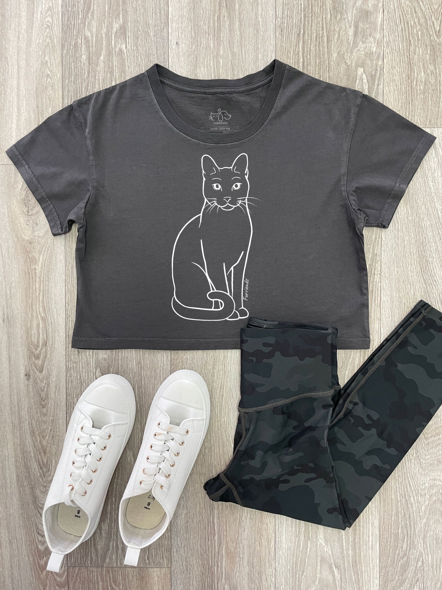 Russian Blue Annie Crop Tee