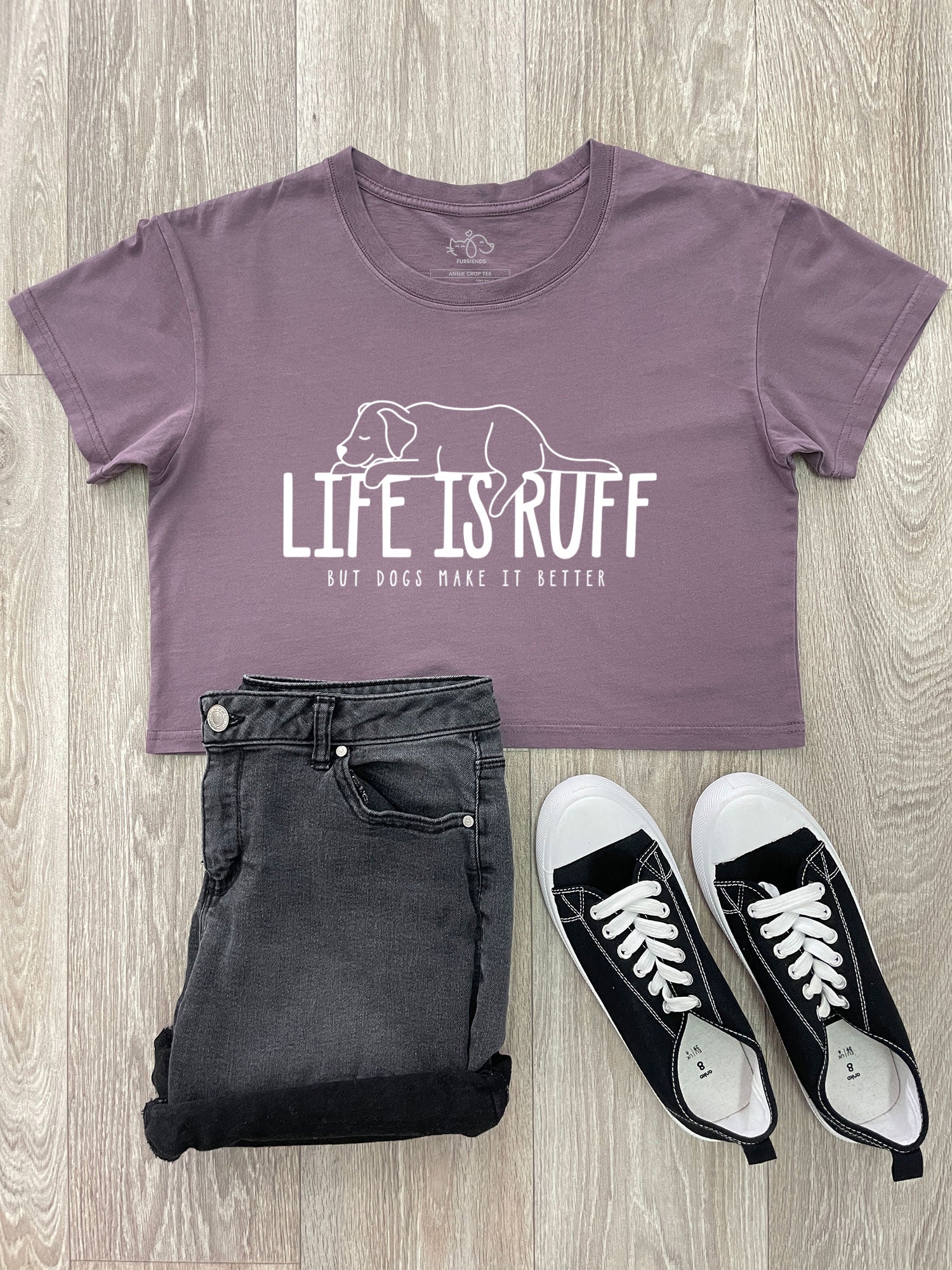Life Is Ruff Annie Crop Tee