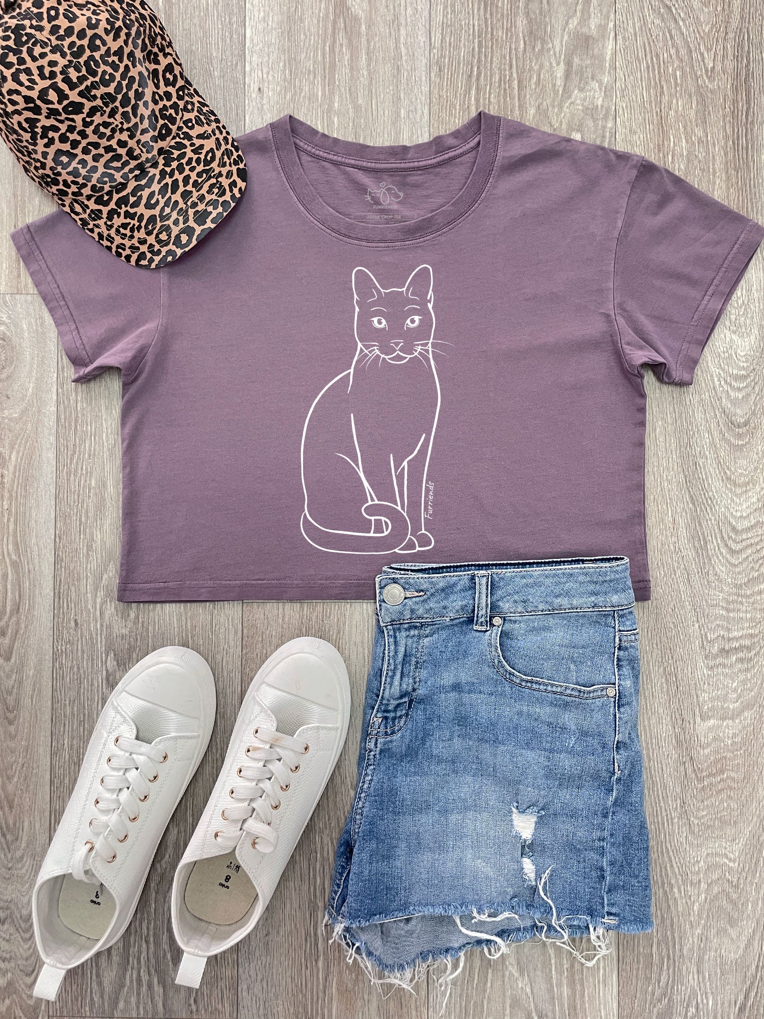 Russian Blue Annie Crop Tee