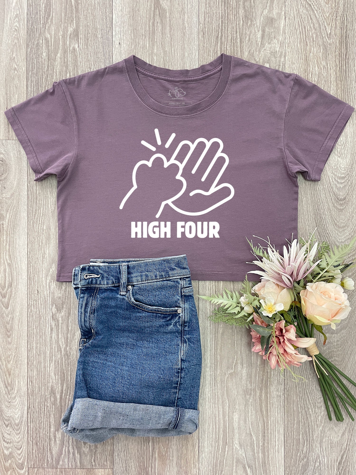 High Four Annie Crop Tee