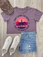 Don't Count The Rides Annie Crop Tee