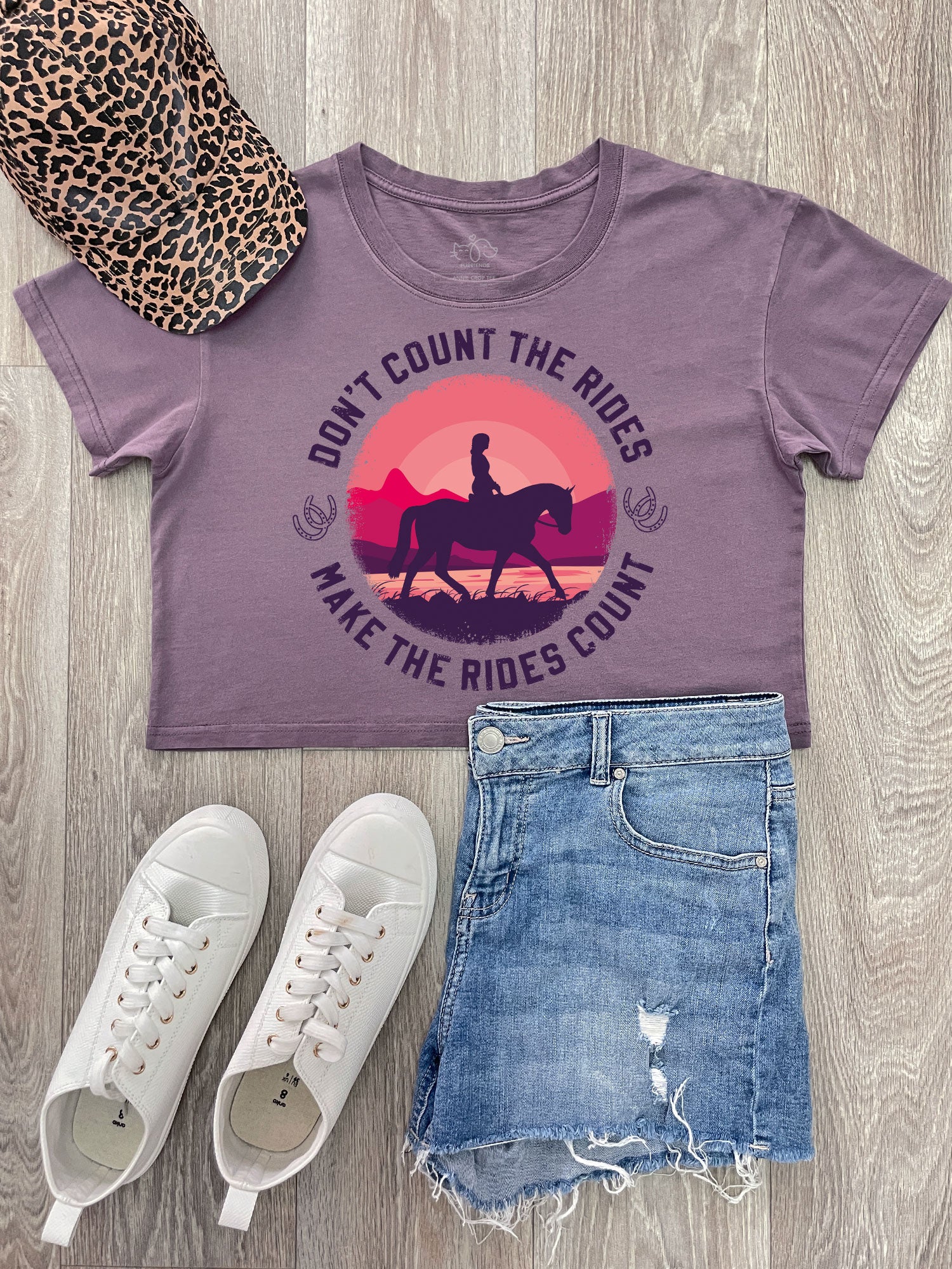 Don't Count The Rides Annie Crop Tee