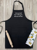 Introverted But Willing To Discuss Horses Bib Apron