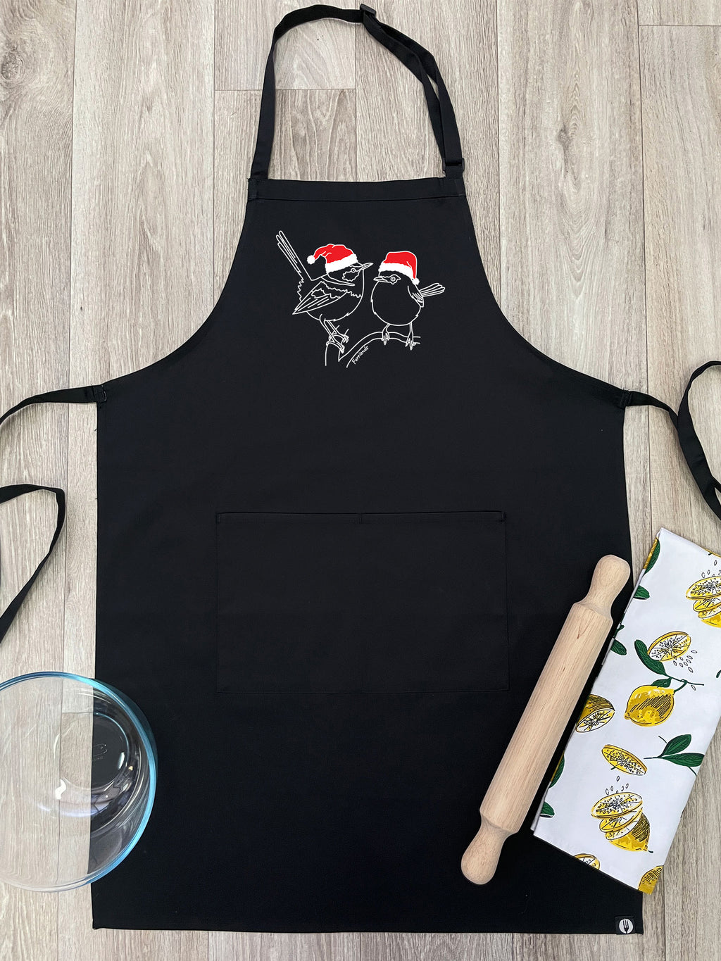 Superb Fairy Wren Christmas Edition Bib Apron