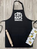 Cats. Naps. Snacks. Bib Apron