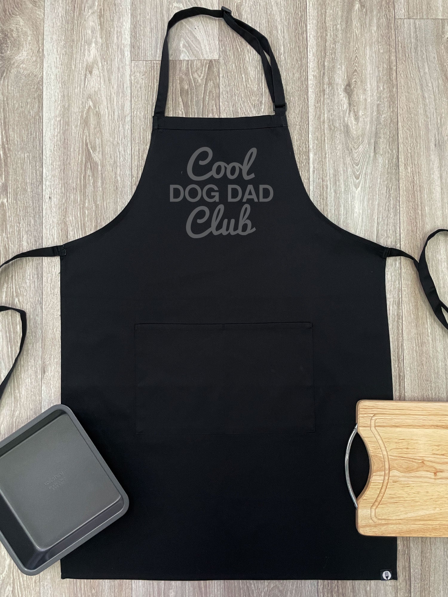 Cool Dog Dad Club Signature Script Bib Apron