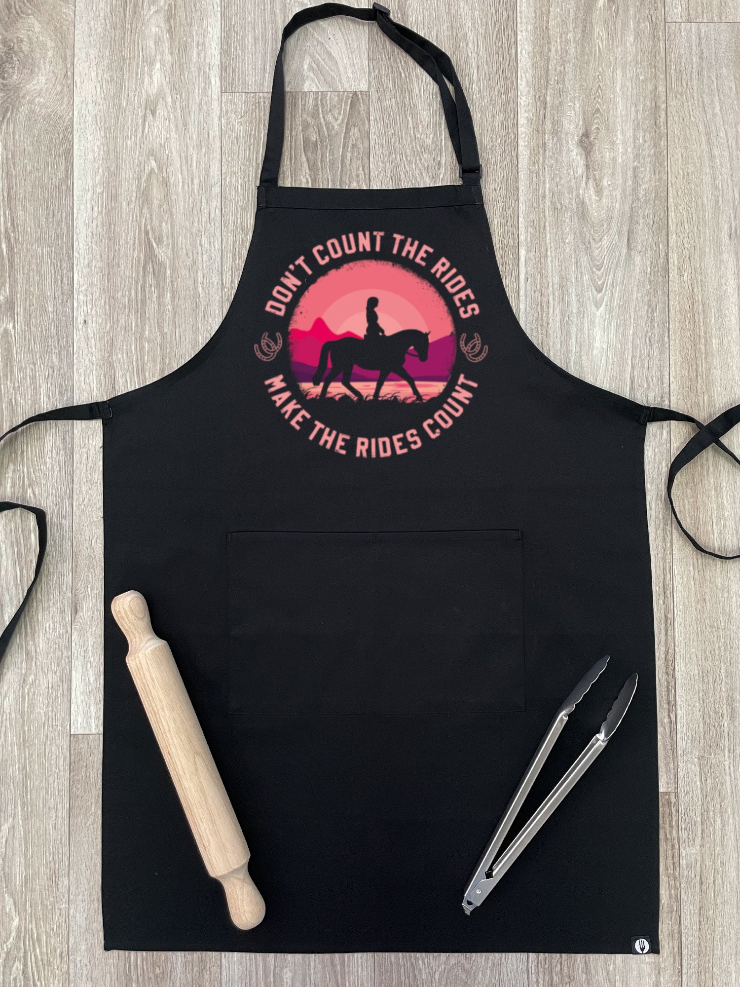 Don't Count The Rides Bib Apron