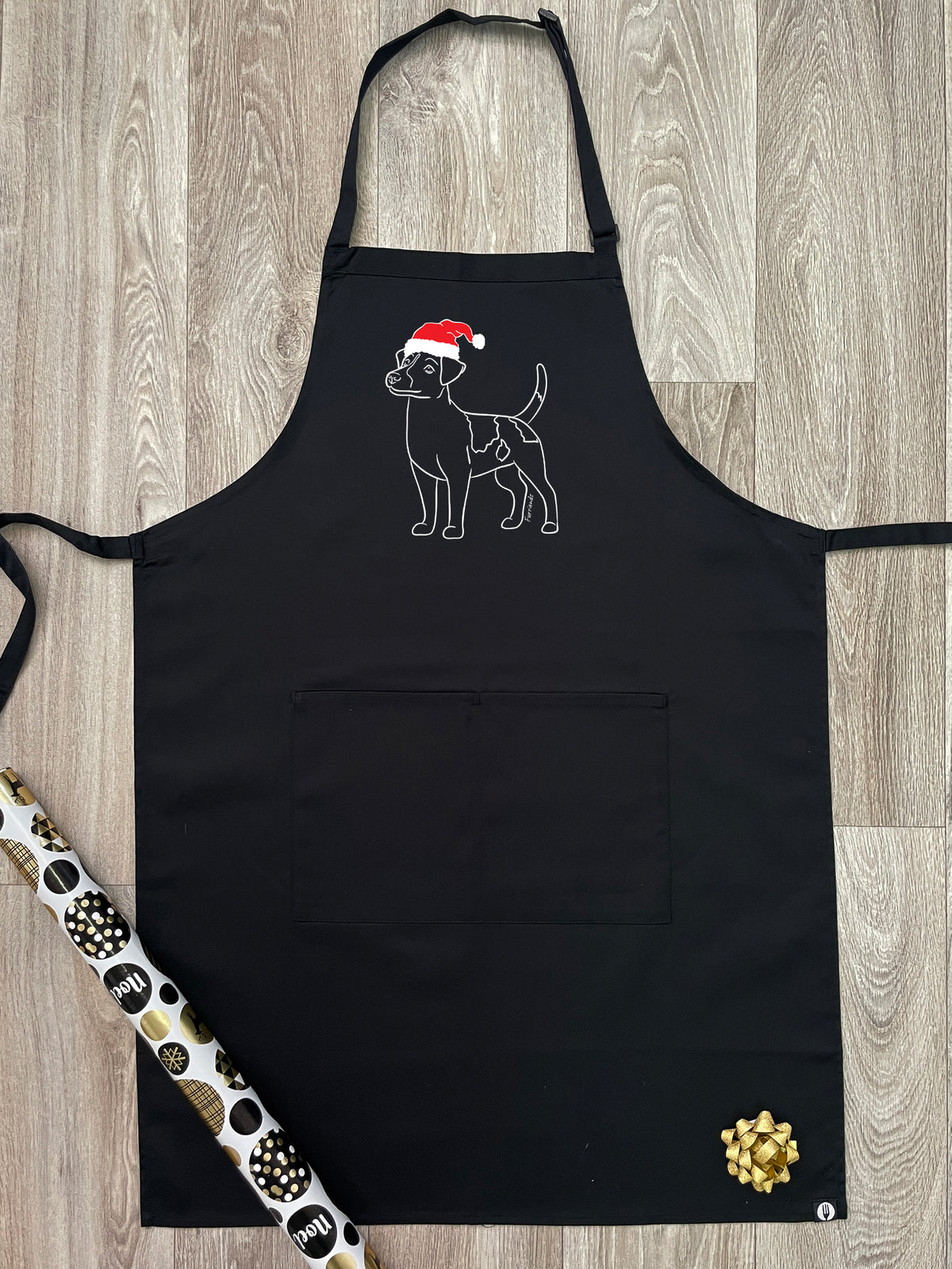 Jack Russell Terrier (Smooth Coat) Christmas Edition Bib Apron