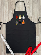 Merry Clucking Christmas Bib Apron