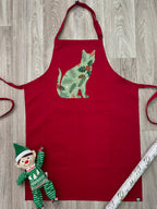 Feline Festive Bib Apron